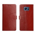 For Samsung Galaxy S7 Edge Y Stitching Horizontal Flip Leather Phone Case(Brown)