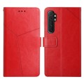 For Xiaomi Mi Note 10 Lite Y Stitching Horizontal Flip Leather Phone Case(Red)