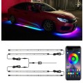 Car Modification Symphony Voice Control LED Chassis Lights, Specification:2 x 60cm + 2 x 90cm