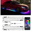 Car Modification Symphony Voice Control LED Chassis Lights, Specification:4 x 60cm + 2 x 90cm