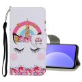 For Xiaomi Redmi Note 10 5G Colored Drawing Pattern Flip Leather Case(Crown Unicorn)