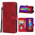 For Samsung Galaxy F42 5G Leather Phone Case(Red)