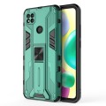 For Xiaomi Redmi 10A Supersonic PC + TPU Shock-proof Phone Case with Holder(Green)