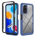 For Xiaomi Redmi Note 11S / Note 11 4G Foreign Starry Sky Solid Color Series PC + TPU Phone Case(Blu