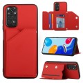 For Xiaomi Redmi Note 11S/11 4G Global Skin Feel PU + TPU + PC Phone Case(Red)