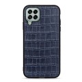 For Samsung Galaxy M33 5G Crocodile Texture Genuine Leather Phone Case(Blue)