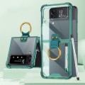 For Samsung Galaxy Z Flip3 5G GKK Shockproof Airbag Phone Case with Ring Holder & Stylus Pen(Transpa