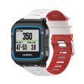 For Garmin Forerunner 920XT Two-color Steel Buckle Watch Band(White+Red)