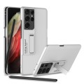 For Samsung Galaxy S21 Ultra 5G GKK Ultra-thin Shockproof Phone Case with Holder & Pen Slots & Stylu