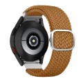 For Samsung Galaxy Watch4 40mm / 44mm Adjustable Woven Watch Band(Coffee)