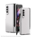 For Samsung Galaxy Z Fold3 5G 360 Full Body Hinge Flip Phone Case with Pen Slot(Transparent)