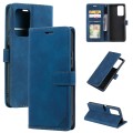 For Xiaomi Redmi Note 11 4G/11S Global Skin Feel Anti-theft Brush Leather Phone Case(Blue)