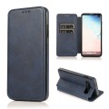 For Samsung Galaxy S10 Knight Magnetic Suction Leather Phone Case(Blue)