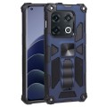 For OnePlus 10 Pro Shockproof TPU + PC Magnetic Protective Phone Case with Holder(Blue)