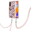 For Xiaomi Redmi Note 11 Pro 5G / 4G Global Electroplating IMD TPU Phone Case with Lanyard(Pink Scal