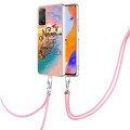 For Xiaomi Redmi Note 11 Pro 5G / 4G Global Electroplating IMD TPU Phone Case with Lanyard(Purple Fl