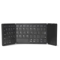 B089T Foldable Bluetooth Keyboard Rechargeable with Touchpad(Black)