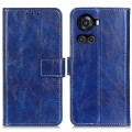 For OnePlus ACE/10R Retro Crazy Horse Texture Horizontal Flip Leather Phone Case(Blue)