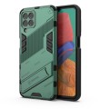 For Samsung Galaxy M33 5G Global Punk Armor 2 in 1 PC + TPU Phone Case(Green)