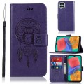 For Samsung Galaxy M33 Global Wind Chime Owl Embossing Pattern Horizontal Flip Leather Phone Case(Pu