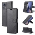 For Xiaomi 12 Lite AZNS Sheepskin Texture Flip Leather Phone Case(Black)
