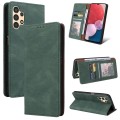 For Samsung Galaxy A13 4G Simple Suction Closure Leather Phone Case(Green)