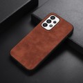 For Samsung Galaxy A53 5G Morocco Texture PU+TPU+PC Shockproof Phone Case(Brown)
