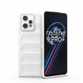 For OPPO Realme 9 Pro+ Magic Shield TPU + Flannel Phone Case(White)
