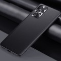 For Samsung Galaxy A33 5G Plain Skin Leather Phone Case(Black)