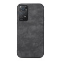 For Xiaomi Redmi Note 11 Pro Morocco Texture PU Shockproof Phone Case(Black)