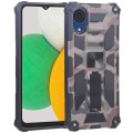 For Samsung Galaxy A03 Core Camouflage Armor Kickstand TPU + PC Magnetic Phone Case(Army Green)