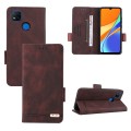 For Xiaomi Redmi 9C Magnetic Clasp Flip Leather Phone Case(Brown)