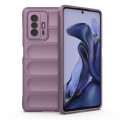 For Xiaomi 11T Magic Shield TPU + Flannel Phone Case(Purple)