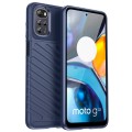For Motorola Moto E32 Thunderbolt Shockproof TPU Protective Soft Phone Case(Blue)