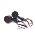 Z008 1 Pair 12V Modified Universal Motorcycle LED Turn Signal, Light Color:Yellow Light(Black)