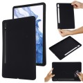 For Samsung Galaxy Tab S8 / S7 Pure Color Liquid Silicone Shockproof Tablet Case(Black)