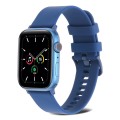 Plain Weave Silicone Watch Band For Apple Watch Series 9&8&7 41mm / SE 3&SE 2&6&SE&5&4 40mm / 3&2&1