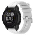 For Garmin Descent G1 / Forerunner 745/945/935 / Approach S62 Solid Color Silicone Watch Band(White)