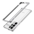 For Samsung Galaxy S22 Ultra Aurora Series Lens Protector + Metal Frame Protective Phone Case(Silver