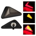 2 PCS KC051 Motorcycle Fairing Embedded LED Turn Signal Light(Yellow + Red Light)