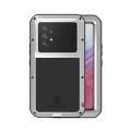For Samsung Galaxy A53 LOVE MEI Metal Shockproof Waterproof Dustproof Protective Phone Case with Gla