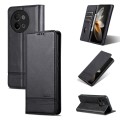 For vivo S18e AZNS Magnetic Calf Texture Leather Phone Case(Black)