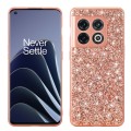 For OnePlus 10 Pro Glitter Powder Shockproof TPU Phone Case(Rose Gold)