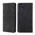 For Motorola Moto G 5G 2022 Skin Feel Magnetic Horizontal Flip Leather Phone Case(Black)
