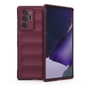 For Samsung Galaxy Note20 Ultra Magic Shield TPU + Flannel Phone Case(Wine Red)