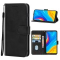 For Huawei Enjoy 10 Leather Phone Case(Black)