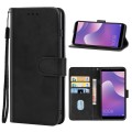 For Huawei Y7 2018 Leather Phone Case(Black)