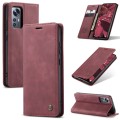For Xiaomi 12/12X CaseMe 013 Multifunctional Horizontal Flip Leather Phone Case(Wine Red)