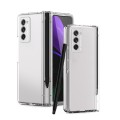 For Samsung Galaxy Z Fold2 5G Macaron Hinge Phone Case with Stylus Pen Fold Edition & Protective Fil