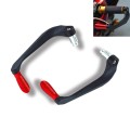 2 PCS Motorcycle Modification Accessories Striped Horn Shape Gear Brake Clutch Handbrake(Red)